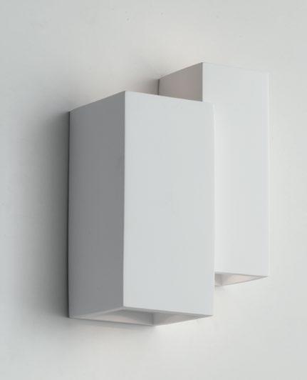 Applique a parete con struttura in gesso verniciabile lampade GU10 non incluse collezione FOSTER Applique a parete con struttura in gesso verniciabile lampade GU10 non incluse collezione FOSTER